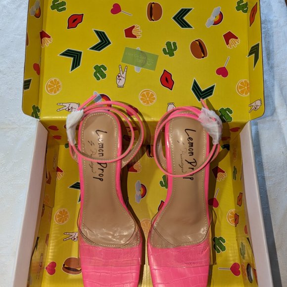 Lemon Drop by Privileged Pink Hadley Platform Heels - Picture 2 of 4